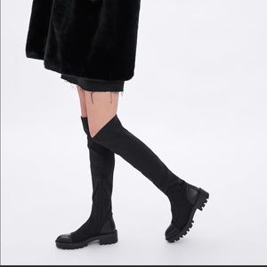 Zara Tall Lug Soled Boots